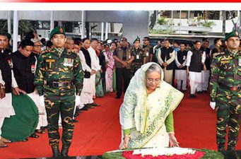 বুদ্ধিজীবী দিবসে বঙ্গবন্ধুর প্রতিকৃতিতে প্রধানমন্ত্রীর শ্রদ্ধা