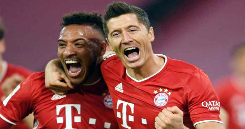 লেভানডভস্কির ৪ গোলে বায়ার্নের রোমাঞ্চকর জয়