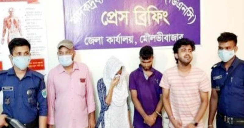 মৌলভীবাজারে নারীসহ ৩ মাদক কারবারি আটক