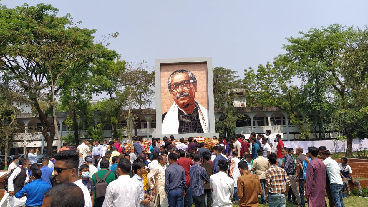বর্ণিল আয়োজনে সিলেটে জাতির পিতার জন্মদিন পালিত