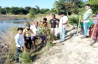 সিলেটের খাদিমপাড়া ইউনিয়নে সড়কের দুই পাশে বৃক্ষরোপণ মিশন ওয়ান মিলিয়নের