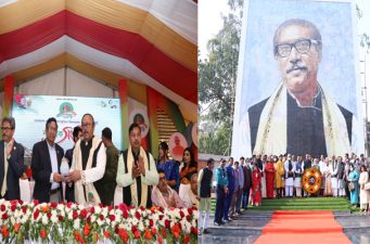 বর্ণাঢ্য আয়োজনে ভারতের অতিথিদের নাগরিক সংবর্ধনা রাসিক মেয়রের