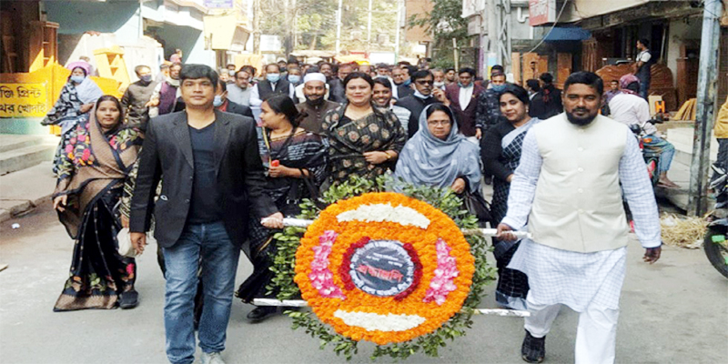 রাজশাহী জেলা আ.লীগের শহীদ দিবস ও আন্তর্জাতিক মাতৃভাষা দিবসে শ্রদ্ধা
