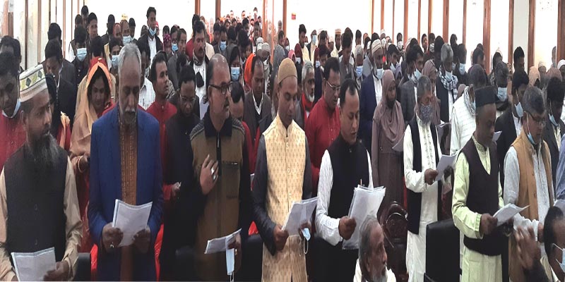 শপথ নিলেন কাজিপুর উপজেলার ১২ টি ইউনিয়নের নবনির্বাচিত ইউপিসদস্যবৃন্দ