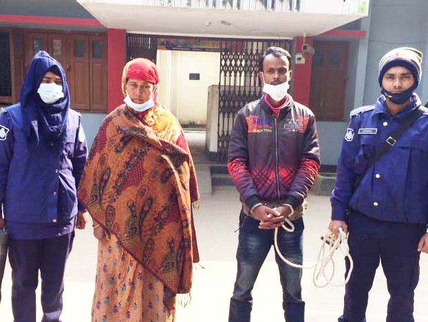 বাগমারায় ১ কেজি গাজা উদ্ধার দুইজন গ্রেপ্তার