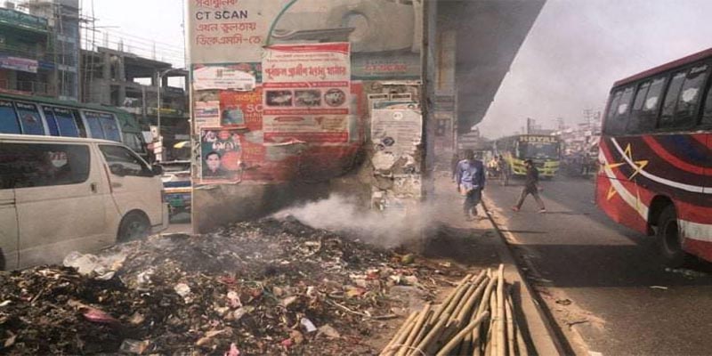 অগ্নি ঝুকিতে ভুলতা ফ্লাইওভার