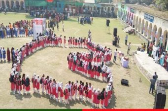 নড়াইলে হাজারো কন্ঠে জাতির পিতা বঙ্গবন্ধুর ঐতিহাসিক ৭ মার্চের ভাষণ ও জাতীয় সংগীত