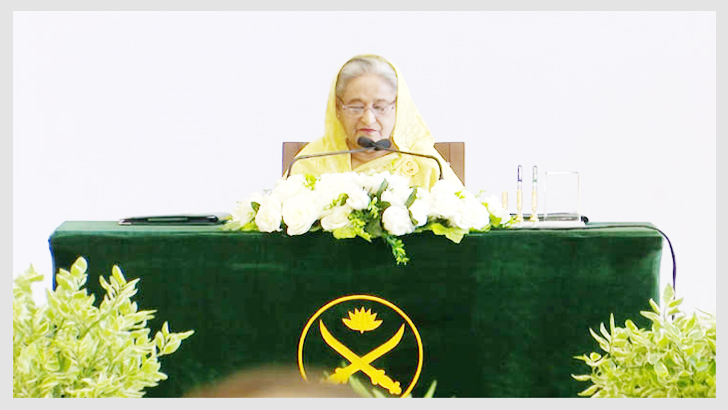 সেনাবাহিনীকে জনগণের আস্থা ও বিশ্বাস বজায় রাখার আহ্বান প্রধানমন্ত্রীর