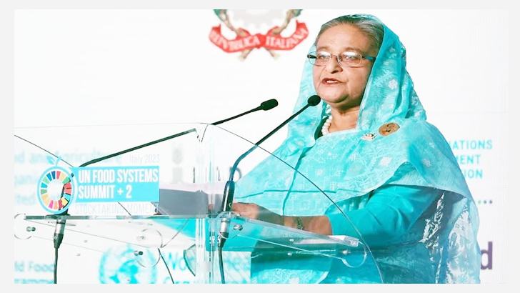 জাতিসংঘের খাদ্য সম্মেলনে প্রধানমন্ত্রীর পাঁচ দফা প্রস্তাব
