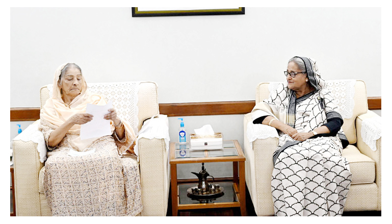 প্রধানমন্ত্রীর সঙ্গে রওশন এরশাদের সাক্ষাৎ, নির্বাচন নিয়ে আলোচনা