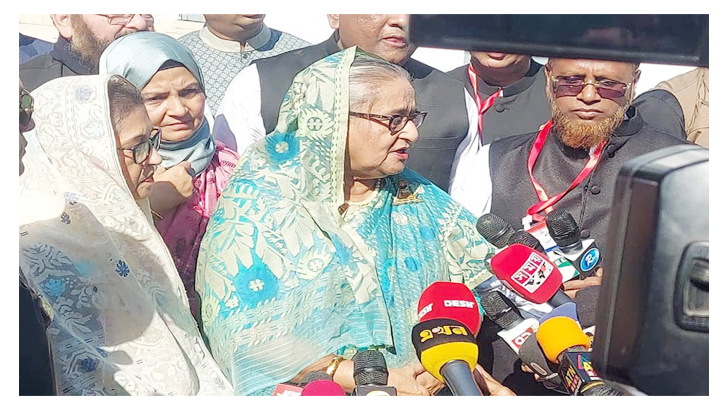 নাশকতা করে নির্বাচন বানচাল করতে চাইলে কারো ক্ষমা নেই : শেখ হাসিনা