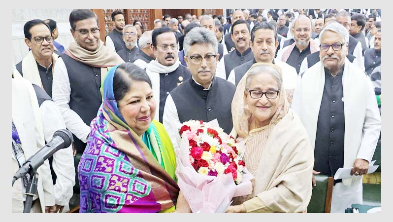আবারও সংসদ নেতা শেখ হাসিনা, স্পিকার শিরীন শারমিন