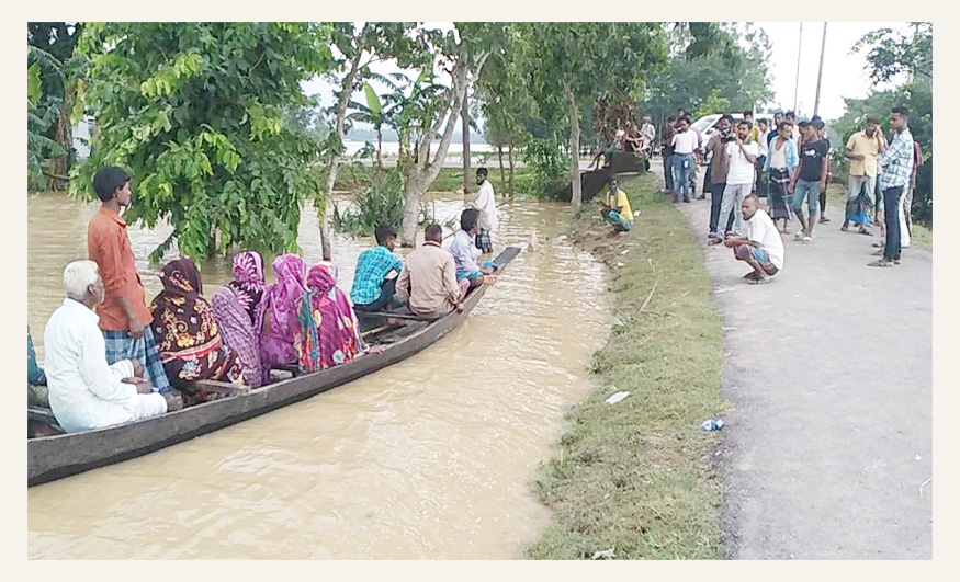 সিলেটের দুই উপজেলায় ভোটগ্রহণ, পানিবন্দী ভোটাররা আসছেন নৌকায়