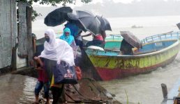 ঘূর্ণিঝড় দানা: ঝালকাঠিতে একমিনিটে লন্ডভন্ড মাদ্রাসা-বসতঘর, গবাদিপশুর মৃত্যু