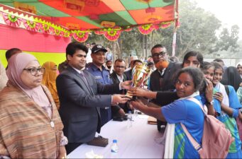 কাজিপুরে শীতকালীন ক্রীড়া প্রতিযোগিতা পুরস্কার বিতরণী অনুষ্ঠিত