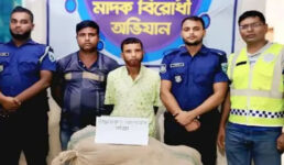 কুড়িগ্রামে ৭৫ কেজি গাঁজা, ১টি সিএনজিসহ ২ জন গ্রেফতার