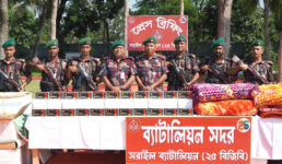 ব্রাহ্মণবাড়িয়ায় ১২ কোটি টাকার চোরাচালান পণ্য জব্দ করল বিজিবি