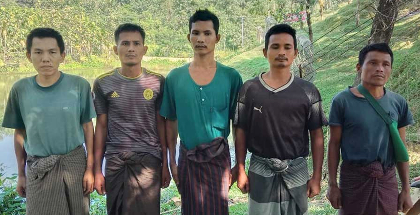 বান্দরবানে মিয়ানমারের ৫ সেনা-বিজিপি সদস্য আটক