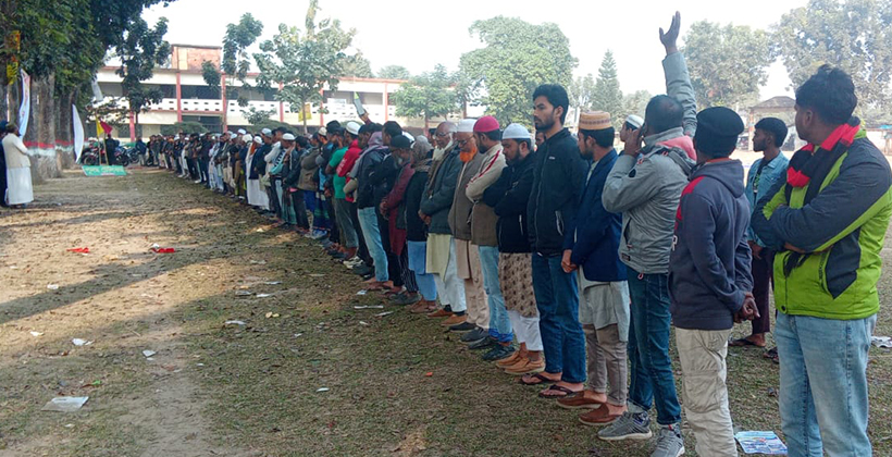রাণীশংকৈলে ওসমান হাদির গায়েবানা জানাযা