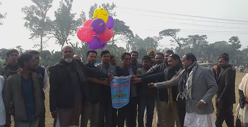 পাঁচবিবিতে তিন দিনব্যাপি আরাফাত রহমান কোকো স্মৃতি ফুটবল টুর্ণামেন্টের উদ্বোধন
