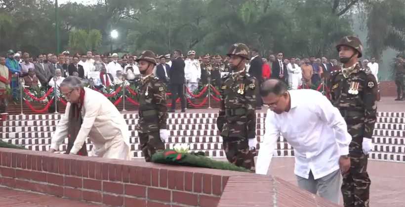 স্বাধীনতা দিবসে জাতীয় স্মৃতিসৌধে রাষ্ট্রপতি ও প্রধানমন্ত্রীর শ্রদ্ধা