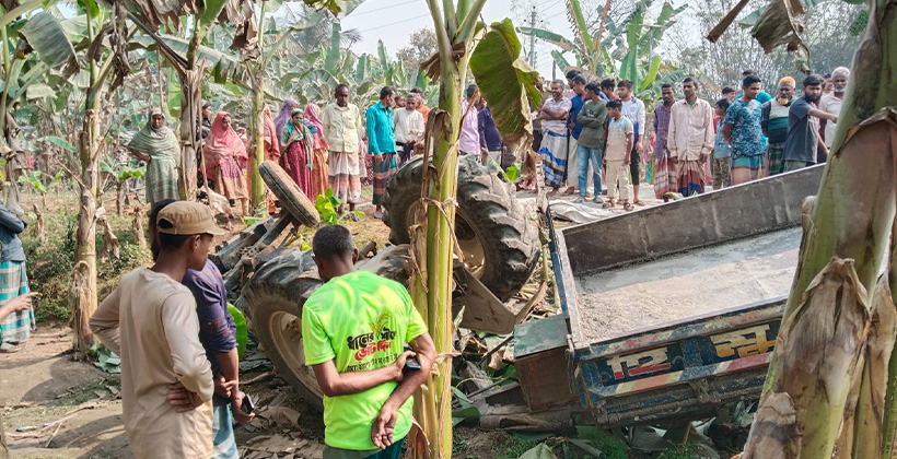 ফুলবাড়ীতে সড়ক দুর্ঘটনায় একজন নিহত