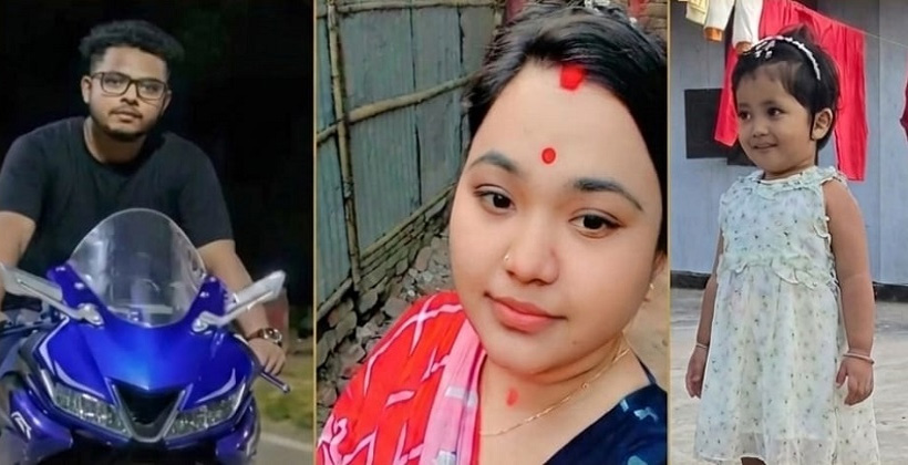 নওগাঁয় স্ত্রী-সন্তানকে ছুরিকাঘাতে হত্যার পর স্বামীর আত্মহত্যা