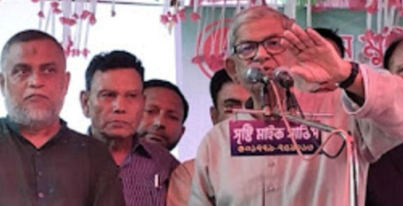 মাধবপুরে মির্জা ফখরুল, শেখ মুজিবুর রহমানের নির্দেশে মুক্তিযুদ্ধ সংঘটিত হয়নি