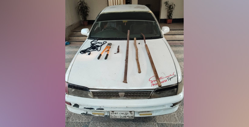 মৌলভীবাজারে ডাকাতির প্রস্তুতিকালে প্রাইভেটকারসহ গ্রেফতার ৫