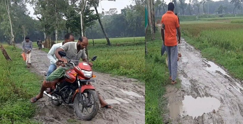 রংপুর সদরে গুরুত্বপূর্ণ সড়ক কাঁচা: ভোগান্তিতে হাজারো মানুষ