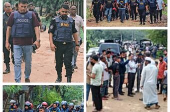 গভীর রাতে জঙ্গল সলিমপুরে যৌথ বাহিনীর ওপর সশস্ত্র হামলা