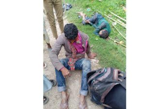ফুলবাড়ীতে রাস্তার পাশে অচেতন অবস্থায় ৫ জন ধানকাটা শ্রমিক উদ্ধার