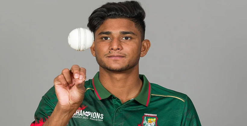 নিউজিল্যান্ড সিরিজে দুর্দান্ত পারফরম্যান্সে আইসিসির মাসসেরা নাহিদ রানা