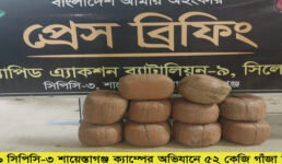 র‌্যাব-৯-এর অভিযানে মাধবপুরে ৫২ কেজি গাঁজাসহ আটক ৩