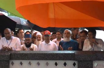 শাহজালাল (রহ.)-এর মাজার জিয়ারত করলেন প্রধানমন্ত্রী