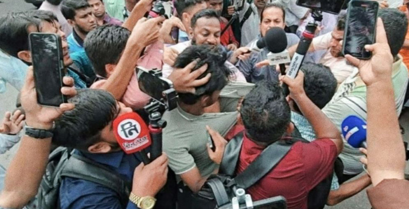 ধানমন্ডিতে জামায়াতের কর্মসূচি শেষে গণমাধ্যমকর্মীদের ওপর হামলা ও হেনস্থা