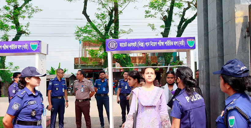 মৌলভীবাজারে ক্যাডেট এএসআই নিয়োগ কার্যক্রম শুরু