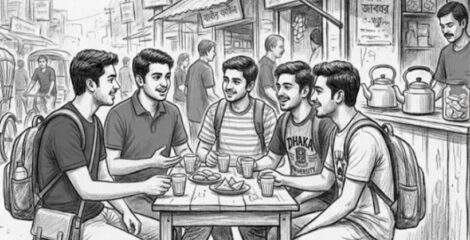 পড়ার টেবিল ছেড়ে চা দোকানে আড্ডা:  শিক্ষার্থীদের সান্ধ্যকালীন ঘোরাঘুরিতে নিষেধাজ্ঞা