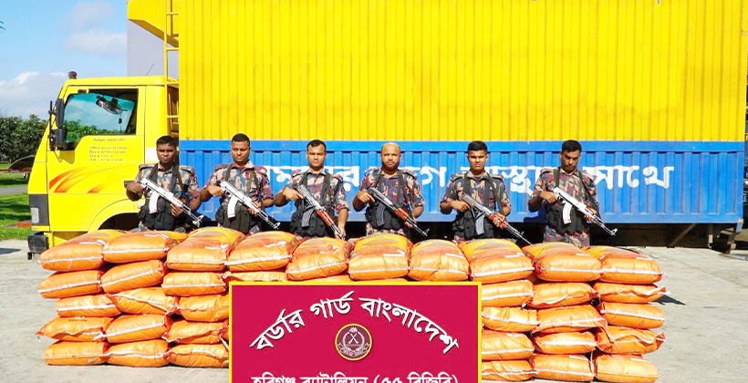 মাধবপুরে কোটি টাকার ভারতীয় পণ্যসহ দুই কাভার্ডভ্যান জব্দ