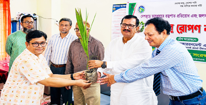 রাজশাহীতে এক হাজার তালগাছের চারা রোপণ কর্মসূচির উদ্বোধন