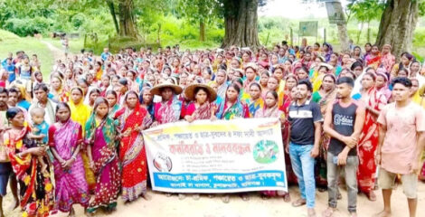 হবিগঞ্জে ৫০০ টাকা মজুরির দাবিতে অনড় চা শ্রমিকরা চলছে কর্মবিরতি