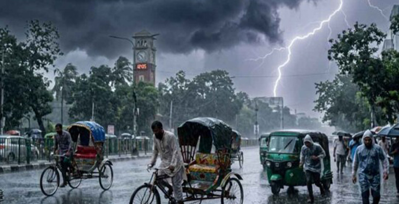 সন্ধ্যায় ঢাকাসহ ১২ অঞ্চলে ঝোড়ো হাওয়ার শঙ্কা, বজ্রবৃষ্টির পূর্বাভাস
