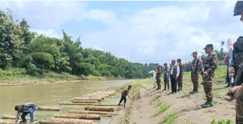 ফটিকছড়িতে ধুরুং খালে অভিযান: যৌথবাহিনীর হাতে ১৬ লাখ টাকার অবৈধ কাঠ ও বাঁশ জব্দ