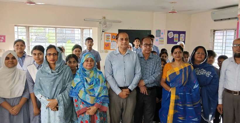 সিলেট গ্রামার স্কুল পরিদর্শনে ভারতের সহকারী হাইকমিশনের কর্মকর্তারা