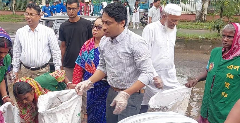 মৌলভীবাজারে ডেঙ্গু প্রতিরোধ ও পরিচ্ছন্নতা অভিযান অনুষ্ঠিত 