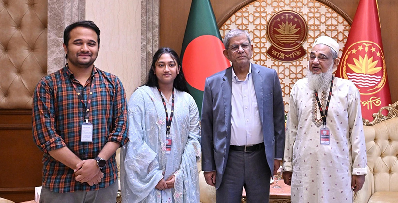 রাষ্ট্রপতি ভবনে শহিদ মুগ্ধর পরিবার: সৌজন্য সাক্ষাৎ ও মতবিনিময়