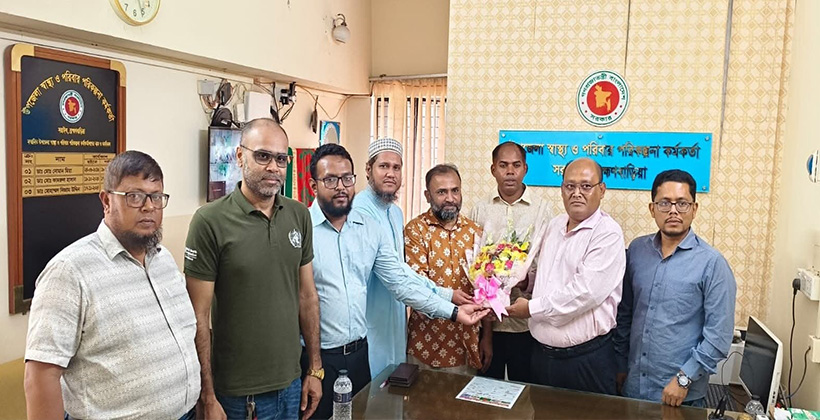 সরাইল উপজেলা স্বাস্থ্য কমপ্লেক্স পরিদর্শনে সিভিল সার্জন 