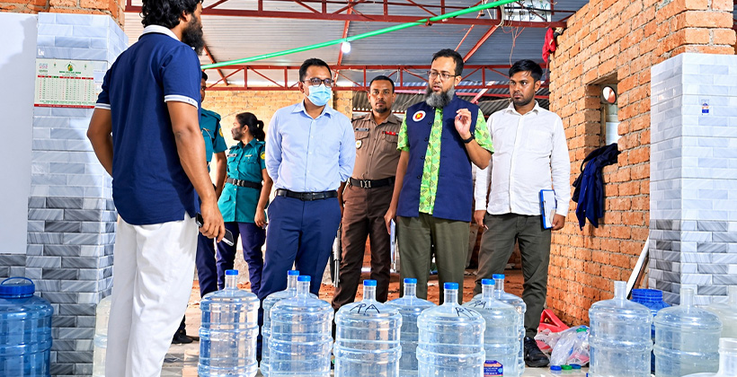 রাজশাহী মহানগরীতে মিনারেল ওয়াটার প্রতিষ্ঠানকে জরিমানা ১০ হাজার টাকা
