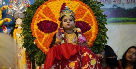 আজ মহাঅষ্টমী, রামকৃষ্ণ মিশনে কুমারী পূজা