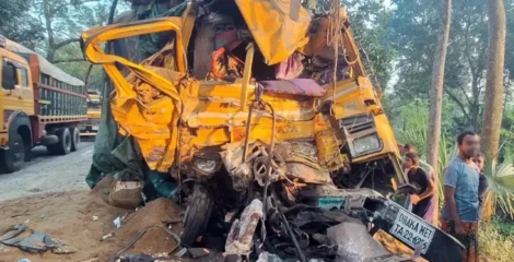 নাটোরে বাস-ট্রাক সংঘর্ষে ১৪ নয়, নিহত ১২ : প্রশাসন